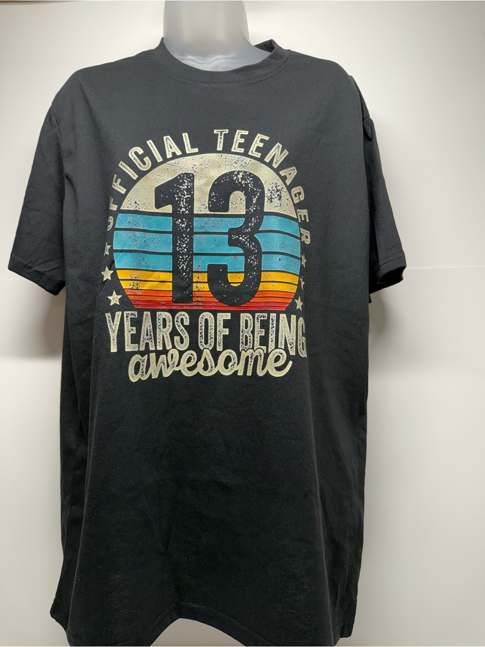 Kids Black Graphic '13 Years of Being Awesome' Tee